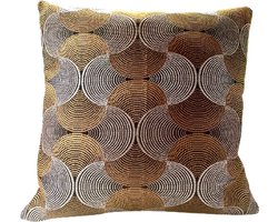 PARTICOLARE Sierkussen Retrospective Goud/Grijs BK