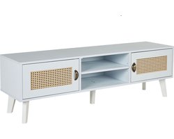PARTON - TV-meubel - Gebroken wit - MDF