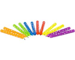 Party Casa Verjaardagskaarsen 12 Stuks - 8 cm - Party Candles met Stippen - Feestkaarsen voor Taart - Taartkaarsjes in Meerdere Kleuren