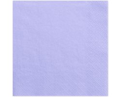 Partydeco Tafel servetten - papier - lila - 33 cm - diner/lunch/verjaardag