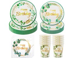 partyserviesset, 50 stuks feestdecoraties, bekers en papieren servetten, servies voor verlovingsfeesten, meisjes, jongens, babyshower, bruiloft