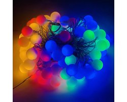 Partyverlichting met 50 gekleurde LED lampjes - Multi color - 15 meter - voor binnen & buiten
