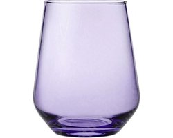 Paşabahçe Allegra – Paarse Tumblerglazen – Set van 3 – 425 ml – Stijlvolle glazen – Vaatwasserbestendig