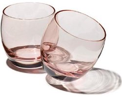 Pasabahce Barrel - Roze Glazen - Set van 3 - 340 ml