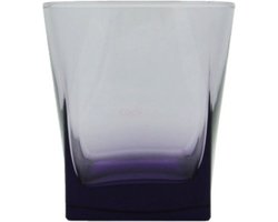 Pasabahce Carre – Paarse Whiskeyglazen – Set van 3 – 310 ml