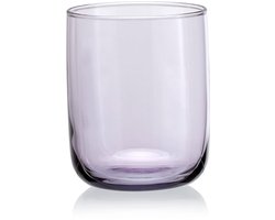 Pasabahce Iconic – Paarse Waterglazen – Set van 3 – 280 ml – Stijlvolle glazen – Vaatwasserbestendig