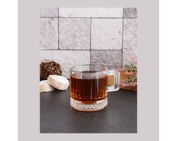 Pasabahce - koffie- en theeglas - Elysia - 195 ml - kristalhelder - set van 2 met handvat