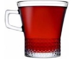 Pasabahce Kuvars – Drinkglazen Met Oor – Set van 6 – 250 ML