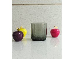 Pasabahce Leia – Zwarte Waterglazen – 265 ML – Set van 3