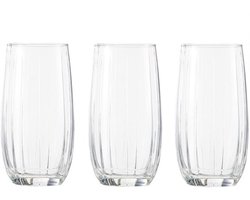 Pasabahce - Linka Glazen | Longdrink | 3 stuks | Waterglazen | Sap | 500 ml | Vaatwasserbestendig | Drinkglazen | Longdrink glazen | Longdrinkglazen | Glas | Waterglas