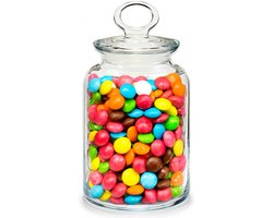 Pasabahce Snoeppot/voorraadpot Megan - 1500 ml - glas - met luchtdichte deksel - D12 x H21 cm