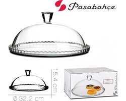 Pasabahce Taartplateau - met stolp -glas - 32cm