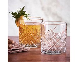 Pasabahce Timeless - Whiskeyglazen - Tumberglazen - 345ml - 9,6cm - Transparant - 4 stuks