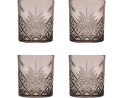 Pasabahce Waterglas Timeless 35.5 cl Taupe Taupe 4 stuks