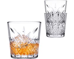 Pasabahce - Whisky tumbler glazen - 6x - Timeless serie - transparant - 340 ml