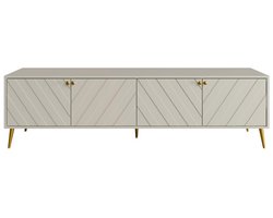 PASCAL MORABITO Tv-meubel met 4 deurtjes - Beige - TEODA van Pascal Morabito