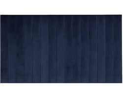 PASCAL MORABITO Wandpaneel voor hoofdeinde GONDA - 225 cm - Fluweel - Blauw - van Pascal Morabito