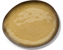 "Pascale Naessens ""Pure"" Ovaal bord LARGE 28x24 H23,5 groen"