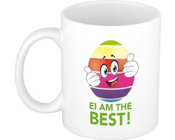 Pasen mok / beker - Ei am the best - 300 ml - keramiek