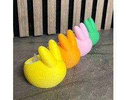 Pasen - Paashaas Eierdop / Theelichthouder - Set van 4