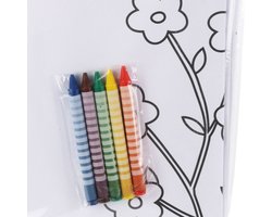 Pasen thema tafelkleed - 2x - inkleurbaar - 180 x 120 cm - tafellaken - inkleuren - kinderen - papier