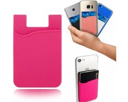 Pasjeshouder Voor Smartphone I Creditcardhouder I Kaarthouder I Opplakbare Pasjeshouder I Rekbaar I Roze