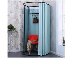 Paskamer - Mobiele Kleedruimte - Privacy Creëren - Verduisterend Doek - 80x85x200 cm - Zilver