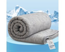 Pasper Koeldeken 130 x 170 cm - verkoelend dekbed - Q-max > 0.43 cooling blanket - dunne zomerdekbed - zelfkoelende deken voor mensen
