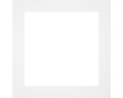 Passe-Partout Fotomaat 20x20 cm - Lijstmaat 30x30 cm - Wit - Museumkarton - Fotolijst niet inbegrepen