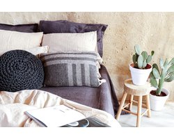 Passion for Linen | Sierkussenhoes Verbier | 60-60 cm | Eco-mix van lyocell en hennepvezel