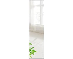 Passpiegel hangend - Passpiegel slaapkamer - 35x35cm - 4 stuk - Frameloos