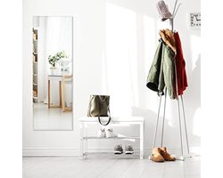 Passpiegel hangend - Passpiegel slaapkamer - Passpiegel deur - 110 x 38 cm - Helder