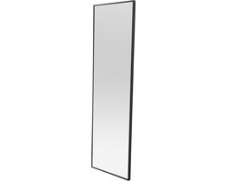 Passpiegel Lesina hangend 120x37x2 cm zwart [en.casa]