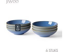 Pastabord set van 6 (Ø20cm / 980ml), Diepe borden, Soepborden, Serviesset 6 persoons, Geschikt voor restaurants, hotels, banketten, familiefeesten, en picknicks, Magnetron-vaatwasserbestendig, Keramiek