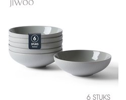 Pastabord set van 6 (Ø20cm / 980ml), Diepe borden, Soepborden, Serviesset 6 persoons, Geschikt voor restaurants, hotels, banketten, familiefeesten, en picknicks, Magnetron-vaatwasserbestendig, Keramiek