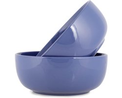 Pastakommen Set - Servieskommen - Eettafel Presentatie - Vaatwasser Magnetron Bestendig - 8.5 Inch Diameter - Violet Paars