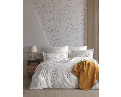 Pastel Soft Floral Design White Duvet Cover Set – Soft Multicolor 100% Cotton Ranforce Single Size - Pastel zacht bloemenmotief wit dekbedovertrekset - zacht veelkleurig 100% katoen Ranforce eenpersoonsmaat