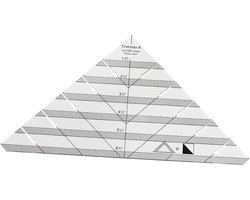 Patchwork liniaal - Professioneel Coupeuse liniaal - hoogwaardige kwaliteit snijliniaal - Kleermakers linialen - Tekeninglijn Naaien Ontwerphulpmiddelen - Quilten Driehoek Multifunctionele - Ideaal voor Huishoudelijk Naaien Diy Ambachtwerk