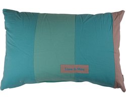 Patchwork Turquoise / Kussen | 40 X 60 | Sierkussen Voor Woonkamer Of Slaapkamer