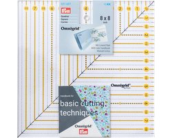 Patchwork vierkante liniaal 8 x 8 inch - Nauwkeurig en transparant