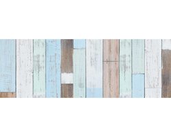 Patifix Plakfolie houten planken - blauw/bruin - 45cm x 2m - zelfklevend - Decoratiefolie - Meubelfolie