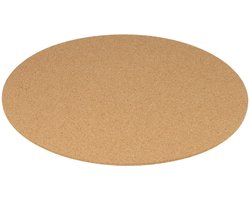 PATIKIL 10" kurken onderzetters, 6 stuks, ronde kurken onderzetters voor planten, absorberende kurkmat voor tuinplanten, eettafel, hete potten en pannen, wijn, koffie, drankjes