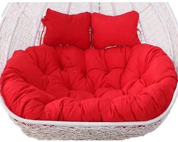 Patio Rieten Loveseat Hangende Swing Ei Stoel Kussen voor 2 Personen Ideaal voor Patio Achtertuin Balkon Hangmat Swing Stoel Kussen