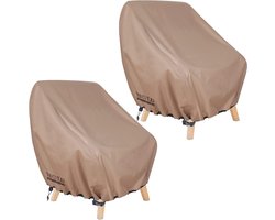 Patio Stoelhoes - Outdoor Cover - Meubels Beschermen - Set van Twee - 80x80x86 cm - Zwart