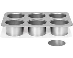 Patisse Cheesecakevorm Mini 8 Cm Staal Zilver