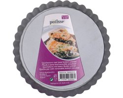 Patisse Quichevorm met Losse Bodem 15 cm Zilver