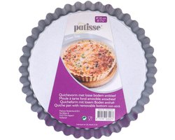 Patisse Quichevorm met Losse Bodem 20 cm Zilver