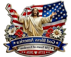 Patriottische Houten Decoratie - Amerikaanse Vlag - Wanddecoratie Huis - 250 Jaar Vrijheid - Niet gespecificeerd - Multicolor