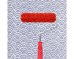 Patroon Verf Roller voor Wanddecoratie - Klassieke Baksteen Textuur Rubber Roller DIY Verf Art Tool