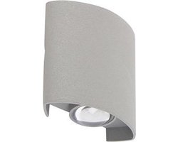 Paul Neuhaus silly - Design LED Wandlamp voor buiten - 2 lichts - D 35 mm - Grijs - Buitenverlichting